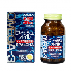 Viên uống dầu cá Omega 3 Orihiro 180 viên