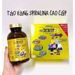 Tảo vàng cao cấp Spirulina EX Nhật Bản 2000 viên