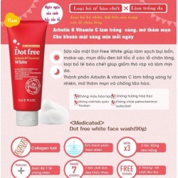 Sữa rửa mặt Dot free Medicated màu đỏ