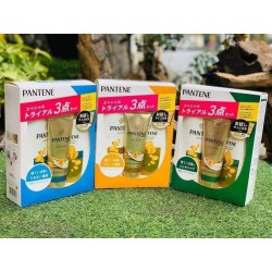 Bộ dầu gội Pantene Pro V màu xanh set 3 của Nhật