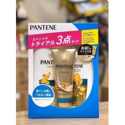 Bộ dầu gội Pantene Pro V màu xanh set 3 của Nhật