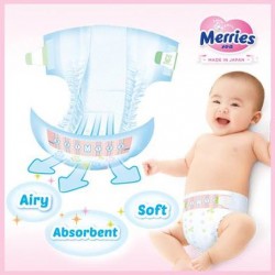 Bỉm Merries cho bé Nhật Bản