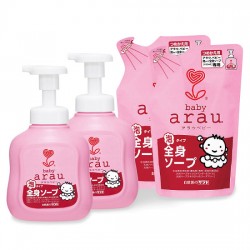 Sữa tắm gội trẻ em Arau baby bình 450ml Nhật Bản