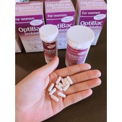 OptiBac Probiotics Tím 30 viên - Men vi sinh trị viêm âm đạo và viêm tiết niệu Anh