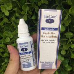 Kẽm BioCare Zinc with Vitamin C dạng giọt 30ml