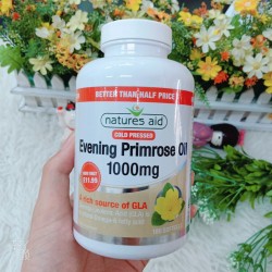 Tinh Dầu Hoa Anh Thảo Natures Aid Evening Primrose Oil 180 viên