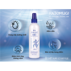 Xịt  khoáng dưỡng ẩm làm sáng da ý dĩ Hatomugi The Mist Lotion 250ml