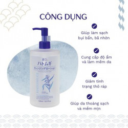 Nước tẩy trang ý dĩ Hatomugi 500ml