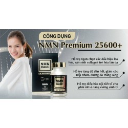 NMN Premium 25600+ - Viên Uống Hỗ Trợ Chống Lão Hóa Da | Hộp 1 lọ x 80 viên