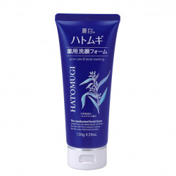 Sữa rửa mặt cho da dầu mụn chiết xuất hạt ý dĩ Hatomugi The Medicated Facial Foam 130g