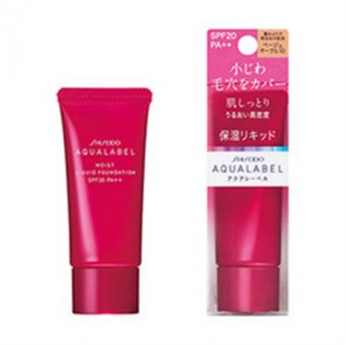 Kem nền Shiseido aqualabel Moist liquid foundation màu đỏ