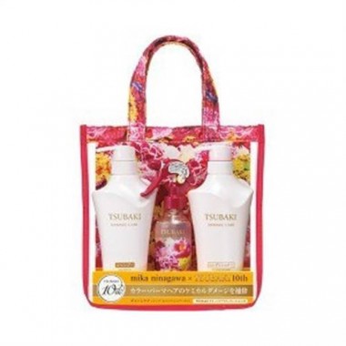 Bộ dầu gội Shiseido Tsubaki Damage Care màu trắng sét 3