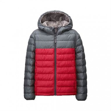 Áo lông vũ siêu nhẹ Uniqlo có mũ cho bé trai mẫu 2014 - 2015