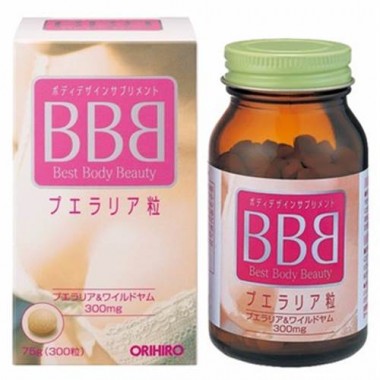 Viên uống nở ngực BBB Orihiro (Best Body Beauty) - 300 viên