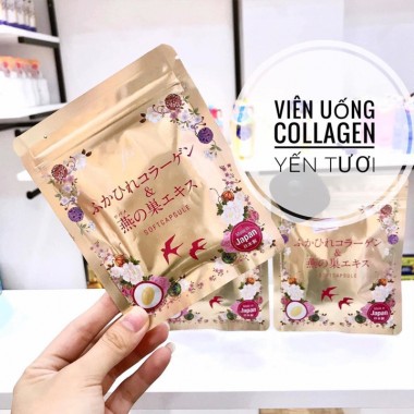 Viên uống collagen tươi Softcapsule Nhật Bản