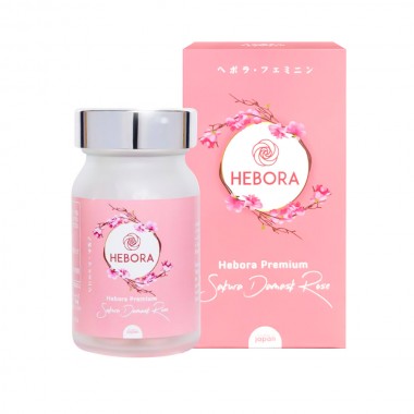 Viên uống thơm cơ thể Hebora Sakura 60 viên Nhật Bản 