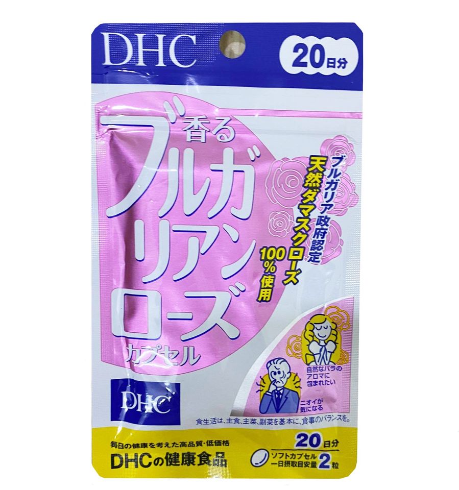 Viên uống thơm cơ thể DHC Nhật Bản tinh dầu hoa hồng Bulgaria